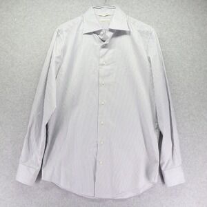 Suitsupply Shirt Mens 40/15.75 Business Dress Button White Striped Long Sleeve